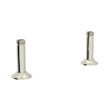 Perrin & Rowe® U.6794PN-2 Georgian Era Handshower Outlet Mount Riser Pair, Polished Nickel