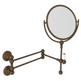 Perrin & Rowe® U.6918EB Edwardian Wall Mount Mirror Shaving, English Bronze