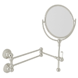 Perrin & Rowe® U.6918PN Edwardian Wall Mount Mirror Shaving, Polished Nickel