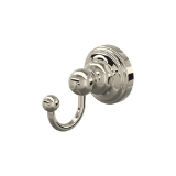 Perrin & Rowe® U.6921PN Edwardian Robe Hook Mount Momenti, Polished Nickel