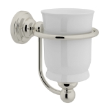 Perrin & Rowe U.6925PN Edwardian Porcelain Mount Single, Nickel