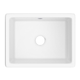 Shaws UM2318WH Shaker Classic Single Bowl Inset, Rectangular Shape, Deck Mounting, White