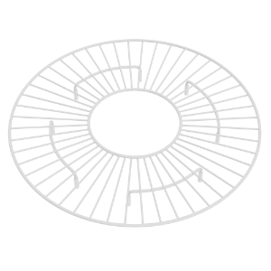 Shaws WSG6737WH Lancaster Wire Sink Grid Food Kitchen, Center Drain Opening, White