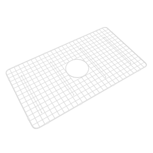 Shaws WSGMS3018WH Shaker Wire Sink Grid Food Kitchen, 15 in W x 1-3/8 in H, Center Drain Opening, White