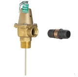 WATTS® F318825 N240 Automatic Reseating Valve, 1-1/4 in Nominal, Male NPTF x Female NPTF End Style, 112 psi Pressure, 210 deg F, 5 in L Probe, Bronze Body