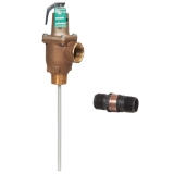 WATTS® F163720 40L Automatic Reseating Valve, 1 in Nominal, Male NPTF x Female NPTF End Style, 93 psi Pressure, 210 deg F, 4 in L Probe, Bronze Body