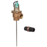 WATTS® F259705 140 Automatic Reseating Valve, 1 in Nominal, Female NPTF End Style, 112 psi Pressure, 210 deg F, 6 in L Probe, Bronze Body