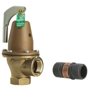 WATTS® F275828 174A Automatic Reseating Valve, 1-1/4 in Nominal, Female NPTF End Style, 60 psi Pressure, Bronze Body