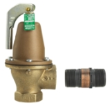 WATTS® F275828 174A Automatic Reseating Valve, 1-1/4 in Nominal, Female NPTF End Style, 60 psi Pressure, Bronze Body