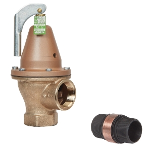 WATTS® F276771 174A Automatic Reseating Valve, 1-1/2 in Nominal, Female NPTF End Style, 60 psi Pressure, Bronze Body