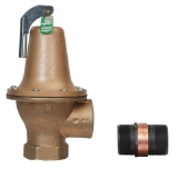WATTS® F278510 174A Automatic Reseating Valve, 2 in Nominal, Female NPTF End Style, 112 psi Pressure, Bronze Body