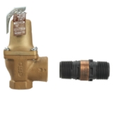 WATTS® F382008 740 Valve, 3/4 x 1 in Nominal, Female NPTF End Style, 20 psi Pressure, Iron Body