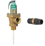 WATTS® F153109 40L Automatic Reseating Valve, 3/4 in Nominal, Male NPTF x Female NPTF End Style, 93 psi Pressure, 210 deg F, 3 in L Probe, Bronze Body