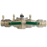 WATTS® T063235 LF007 Inline Backflow Preventer Assembly, 2 in Nominal, NPT End Style, Quarter-Turn Ball Valve, Lead Free Copper Silicon Alloy Body, Dual Check