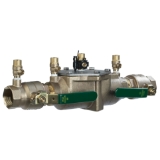 WATTS® T063234 LF007 Inline Backflow Preventer Assembly, 1-1/2 in Nominal, NPT End Style, Quarter-Turn Ball Valve, Lead Free Copper Silicon Alloy Body, Dual Check