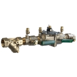 WATTS® T122619 LF007 Inline Backflow Preventer Assembly, 1-1/2 in Nominal, NPT End Style, Quarter-Turn Ball Valve, Lead Free Copper Silicon Alloy Body, Dual Check