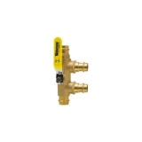 Webstone Purge Tee® H-88655 8864 Ball Valve, 1-1/4 in Nominal, Press End Style, Brass Body, Full Port