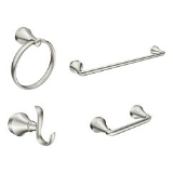 Moen® Y1394BN Wellton™ Bathroom Hardware Set, Brushed Nickel