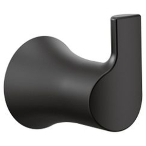 Moen® YB0203BL Robe Hook, Doux™, 1 Hook, Matte Black