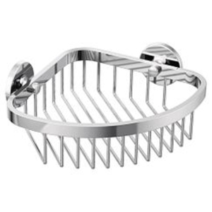 Moen® YB0275CH Corner Shower Basket, 8-3/4 in W x 8-3/4 in D x 2-7/8 in H, 304 Stainless Steel, Chrome