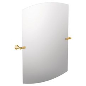 Moen® YB0392BG Flara™ Tilting Mirror, Oval Shape, 30-1/2 in L x 37-3/4 in W, Brushed Gold