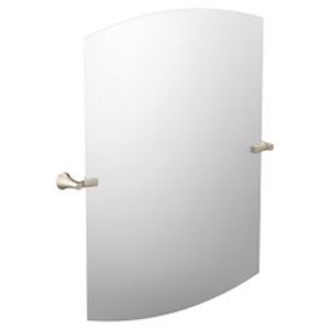 Moen® YB0392BN Flara™ Tilting Mirror, Oval Shape, 30-1/2 in L x 37-3/4 in W, Brushed Nickel