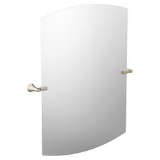 Moen® YB0392BN Flara™ Tilting Mirror, Oval Shape, 30-1/2 in L x 37-3/4 in W, Brushed Nickel