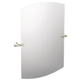 Moen® YB0392NL Flara™ Tilting Mirror, Oval Shape, 30-1/2 in L x 37-3/4 in W, Polished Nickel