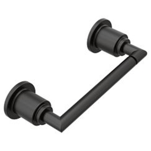 Moen® YB0808BL Arris™ Pivoting Paper Holder, 1 Roll Capacity, 2.05 in H, Zinc, Matte Black