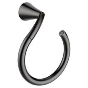 Moen® YB2386BL Glyde™ Towel Ring, 3-7/16 in OAD, Matte Black