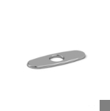 RIOBEL PL4BN Powder Room Center Rectangular Deck Plate, 2-1/4 in L x 5-7/8 in W x 1/4 in H, Brushed Nickel