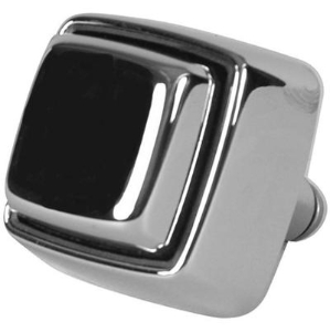 Mansfield® 001230118 533579 48 Erie™ Push Button Actuator, Lock Nut, Metal, Polished Chrome