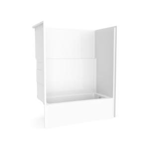 Clarion RTS6032RX-WH AcrylX™ Alcove One Piece Tub Shower, 60 in L x 31-1/4 in W x 74-1/4 in H, Acrylic, White