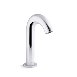 Kohler® 103B76-SANA-CP Oblo® Bathroom Sink Faucet With Kinesis™ Sensor Technology and AC Powered, 0.5 gpm Flow Rate, 6-13/16 in H Spout, Grid Drain, 1 Faucet Hole, Polished Chrome, Function: Touchless