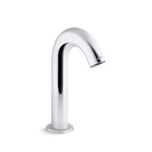 Kohler® 103B76-SANA-CP Oblo™ Bathroom Sink Faucet with Kinesis™ Sensor Technology and AC Powered, 0.5 gpm Flow Rate, 6-13/16 in H Spout, Grid Drain, 1 Faucet Hole, Polished Chrome, Function: Touchless