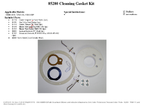 NTI 85280 Cleaning Gasket Kit