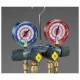 Yellow Jacket® 49963 TITAN® Manifold only, R/B gauges, psi, R22/404A/410A °F