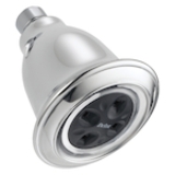DELTA® RP54752 Universal Low Flow Shower Head, 1.5 gpm Minimum, 1 Spray, Wall Mount, 4-1/2 x 3-7/8 in Head, Chrome