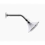 Kohler® 457-AK-BV Memoirs® 1-Function Showerhead with Katalyst® Air-Induction Spray, 2.5 gpm Min, 1 Spray, Wall Mount, 5-1/2 in Dia x 4-11/16 in H Head, Vibrant® Brushed Bronze