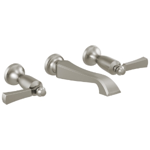 DELTA® T3556LF-SSWL Dorval™ Bathroom Faucet Trim Only, Commercial/Residential, 1.2 gpm Flow Rate, 2-5/8 in H Spout, 8 in Center, Stainless, 2 Handles, Function: Traditional