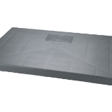 Diversitech® E-Lite® EL2436-2 Equipment Pad, 24 in L x 36 in W x 2 in D, Polypropylene