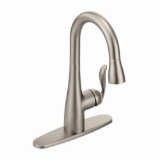 Moen® 5995SRS Pulldown Bar Faucet, Arbor™, Spot Resist™ Stainless, 1 Handle, 1.5 gpm