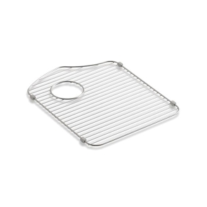 Kohler® 6483-ST Octave® Left Hand Sink Rack, 14-1/4 in L x 17-5/8 in W x 5/8 in H, Stainless Steel