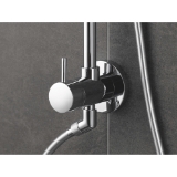 GROHE 26123001 Retro-fit™ System 210 Shower System, 8-1/4 in Dia Shower Head, Rain/Jet Shower Head, 1.75 gpm Flow Rate, Dream Spray, StarLight® Polished Chrome