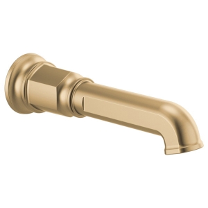 Brizo® RP100328GL Invari™ Non-Diverter Tub Spout, 1/2 in, Luxe Gold