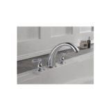 DELTA® T2710 Roman Tub Trim, Classic, 18 gpm Flow Rate, 8 to 16 in Center, Chrome, 2 Handles, Traditional