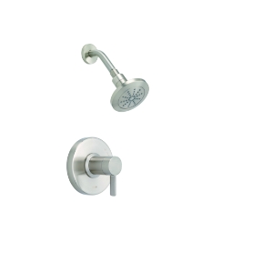 Gerber® D501530BNTC Amalfi™ 1-Handle Shower Only Trim Kit, 6-3/4 in W x 65 to 78 in H, Brass, Brushed Nickel