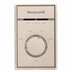 Honeywell T651A3018/U Line Voltage Thermostat, 44 to 86 deg F Control Range, 2 deg F Differential