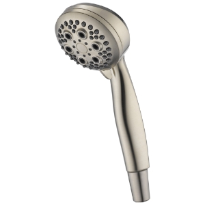 Brizo® 59434-SS15-BG Classic Premium Hand Shower, 3-3/8 in Dia 5 Shower Head, 1.5 gpm Flow Rate, 1/2 in Connection, Stainless Steel
