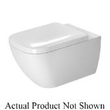 DURAVIT 2222090092 Rimless Toilet, Happy D.2, Elongated Bowl, 15-3/4 in H Rim, 1.6/0.8 gpf, White